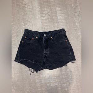 Levi’s size 26 (2) High Rise 501 Black Shorts